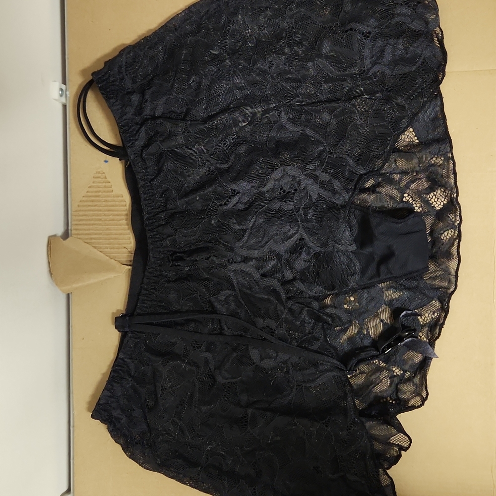 Victoria's Secret lace garder with attached thong